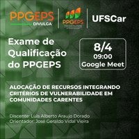 Exame de Qualificação de Discente do PPGEPS